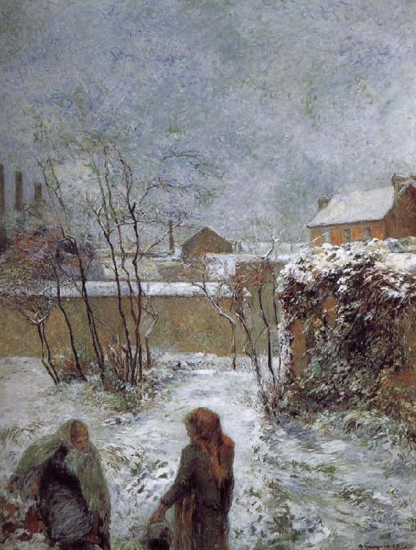 Paul Gauguin Snow oil painting picture